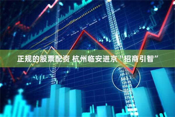 正规的股票配资 杭州临安进京“招商引智”