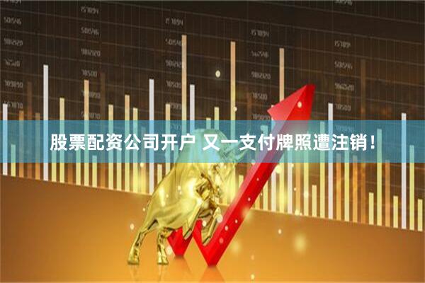 股票配资公司开户 又一支付牌照遭注销！